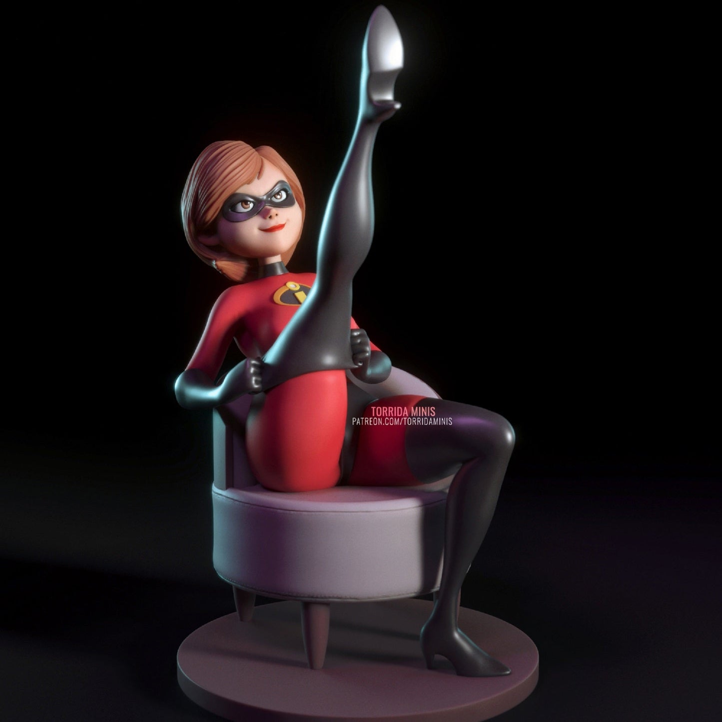 Fanart Stretchwoman Pinup Statuette