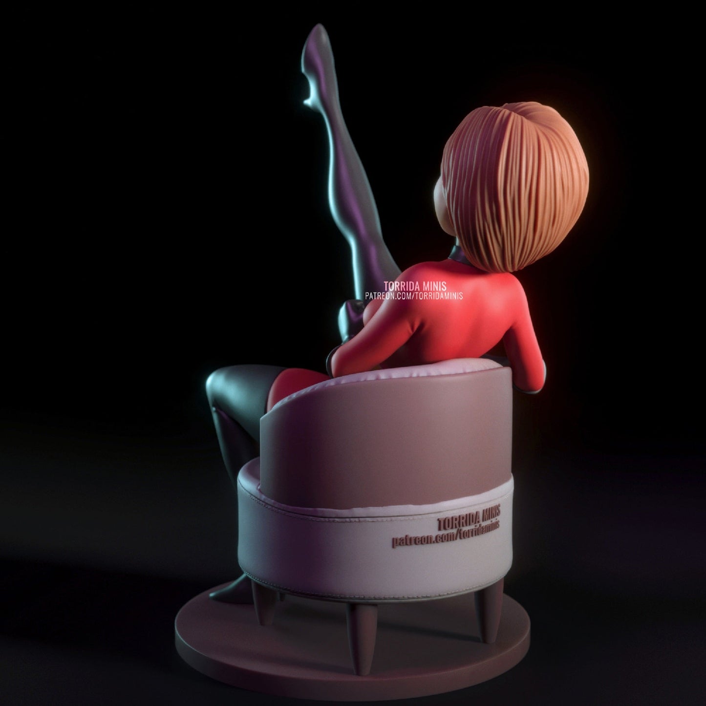 Fanart Stretchwoman Pinup Statuette