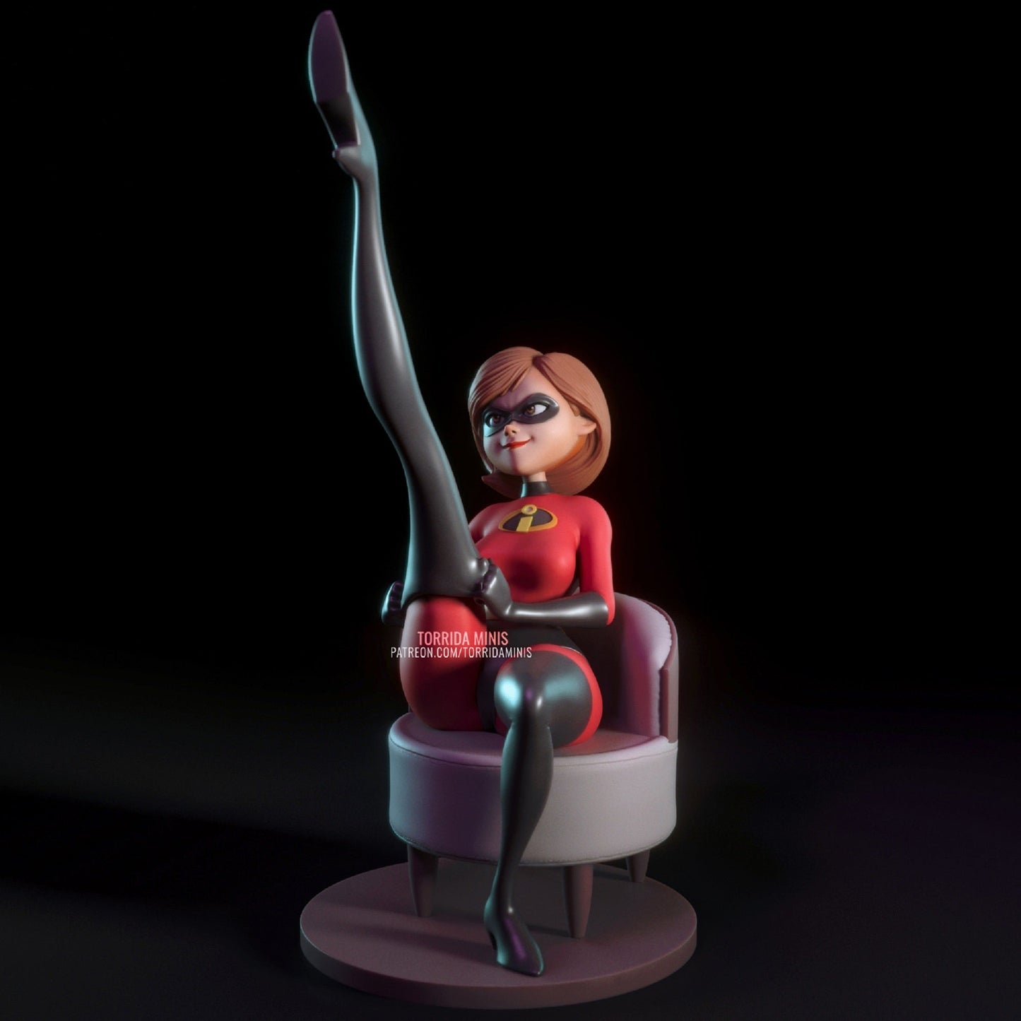 Fanart Stretchwoman Pinup Statuette