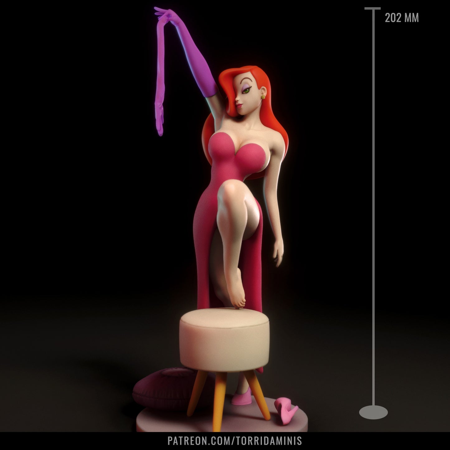 Fanart Red Lady NSFW Statuette
