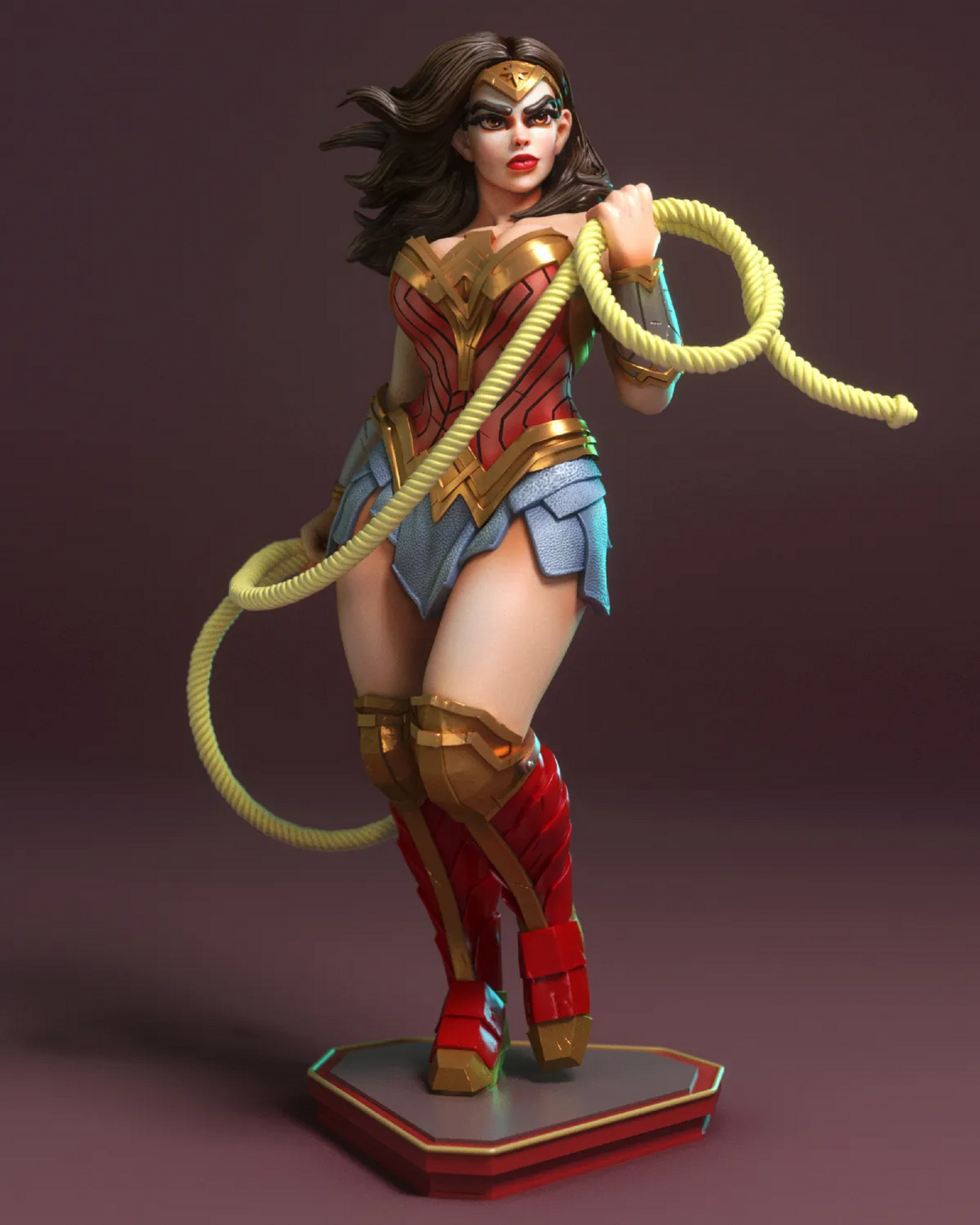 Fanart Whip Amazonian Pinup Statuette