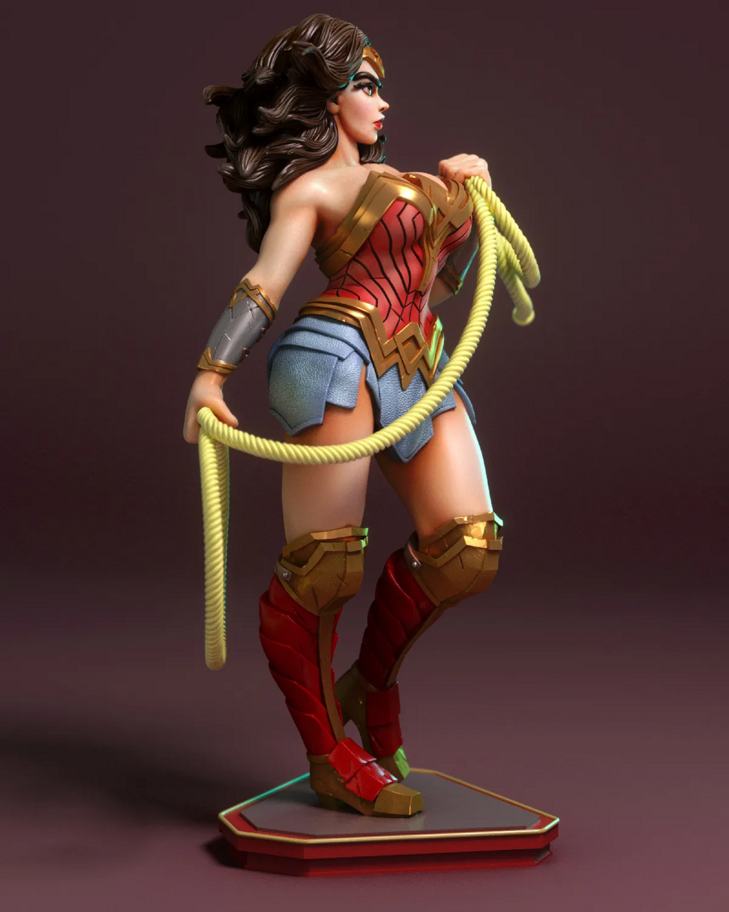Fanart Whip Amazonian Pinup Statuette