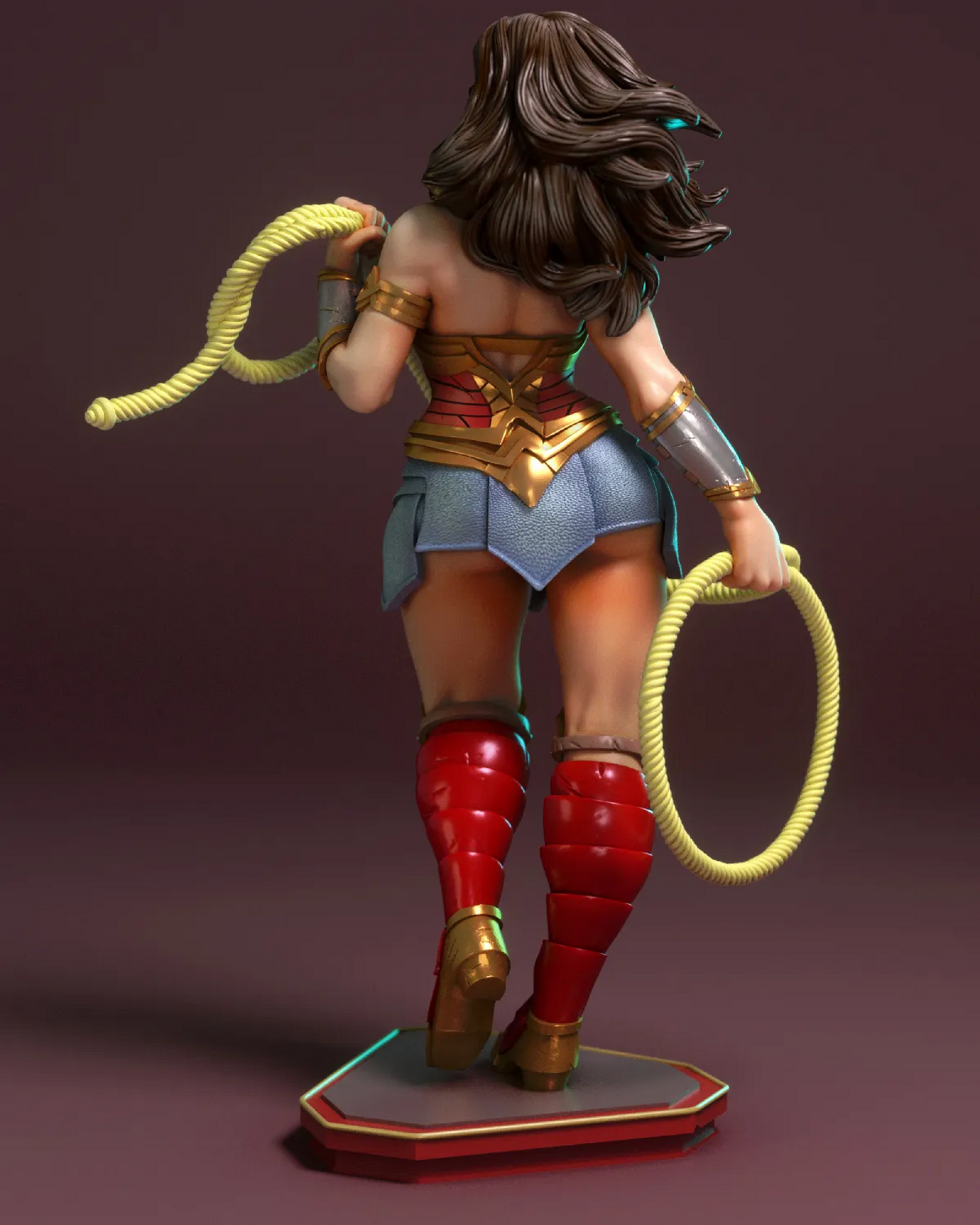 Fanart Whip Amazonian Pinup Statuette