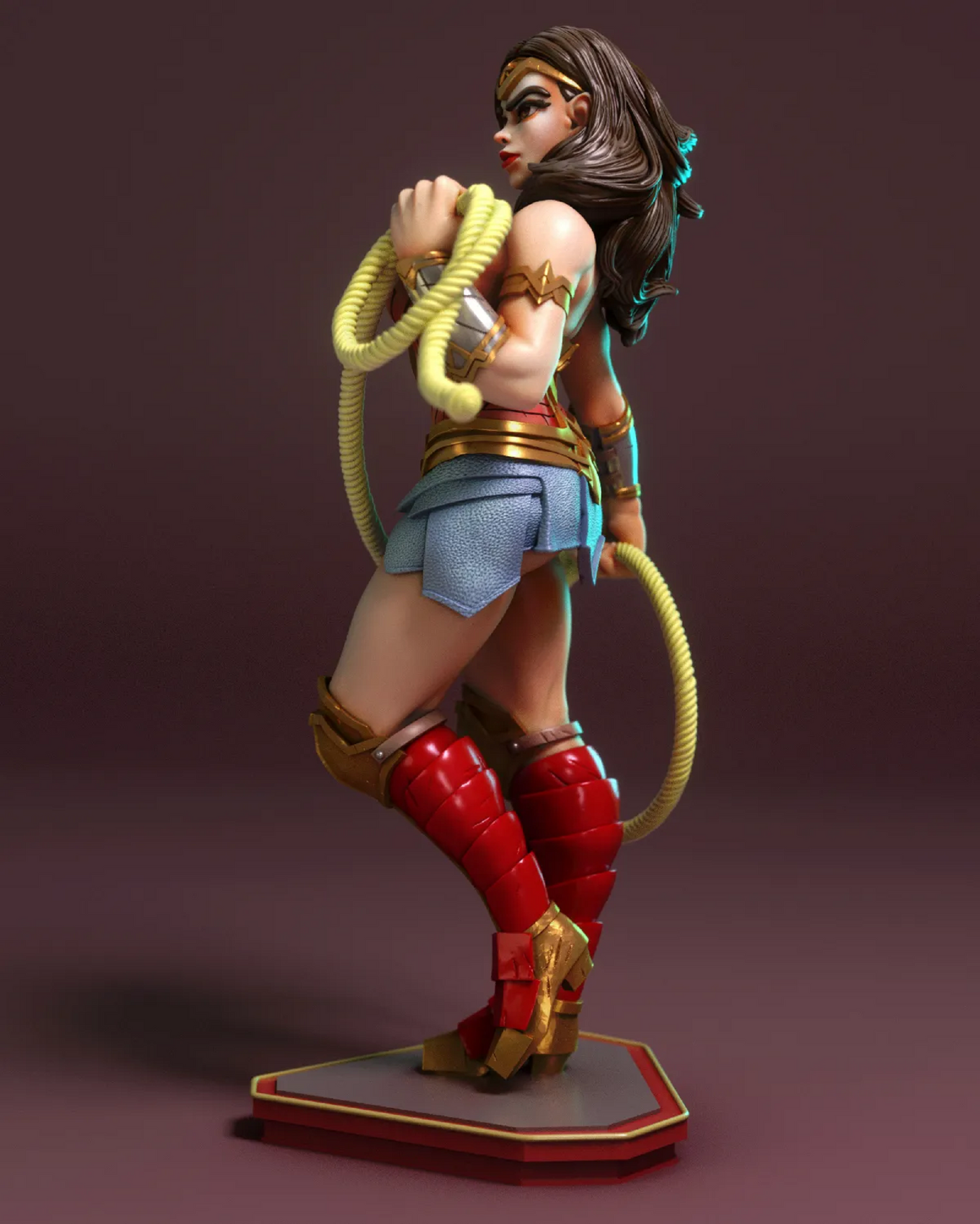 Fanart Whip Amazonian Pinup Statuette