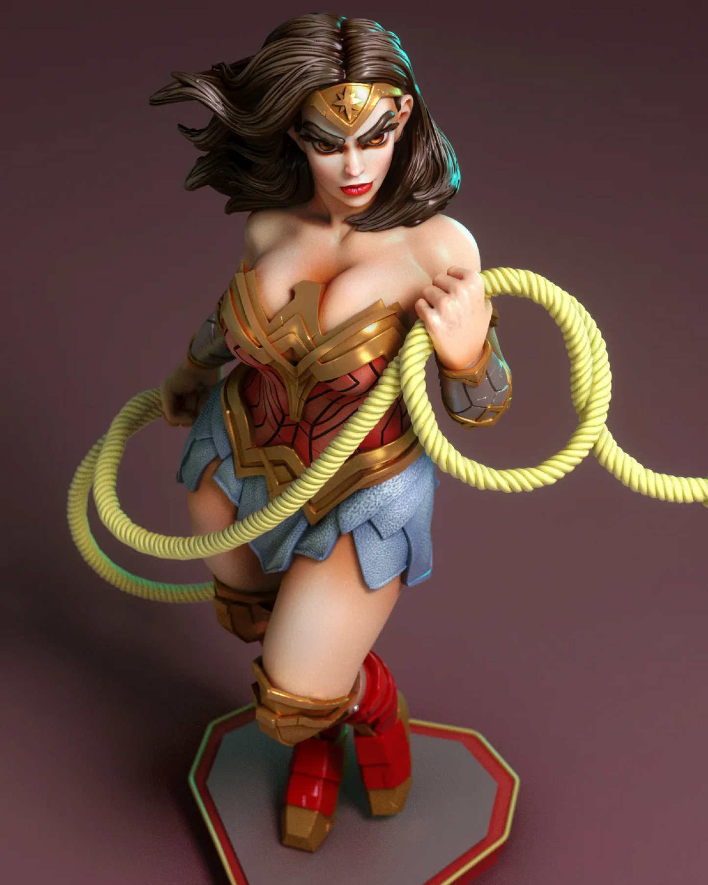 Fanart Whip Amazonian Pinup Statuette