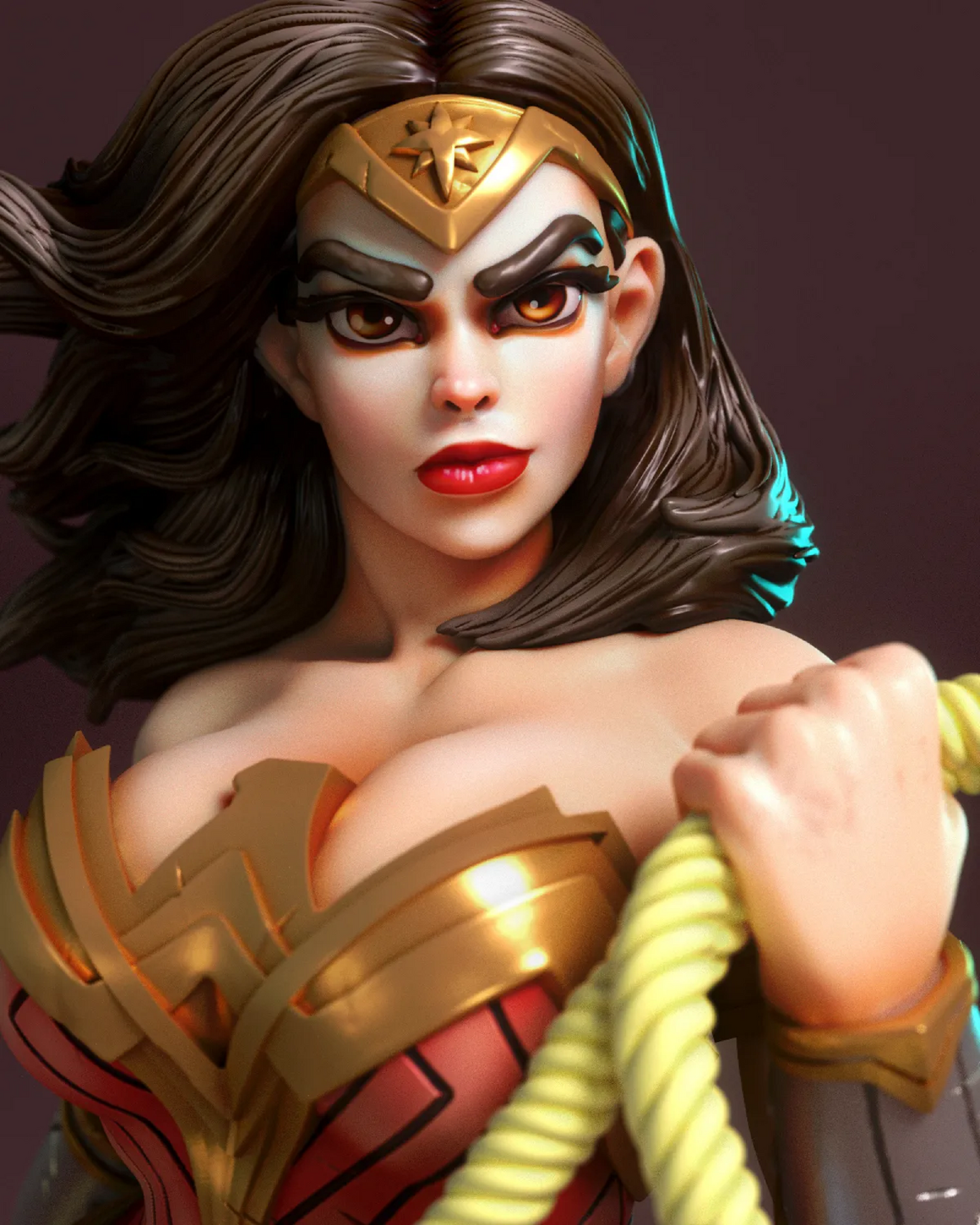 Fanart Whip Amazonian Pinup Statuette