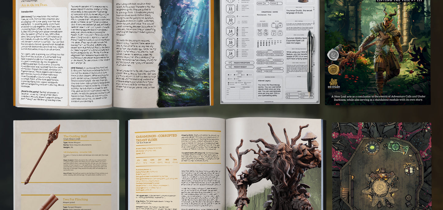 Lifting the Veil Part 3: A New Leaf Campaign Module Book