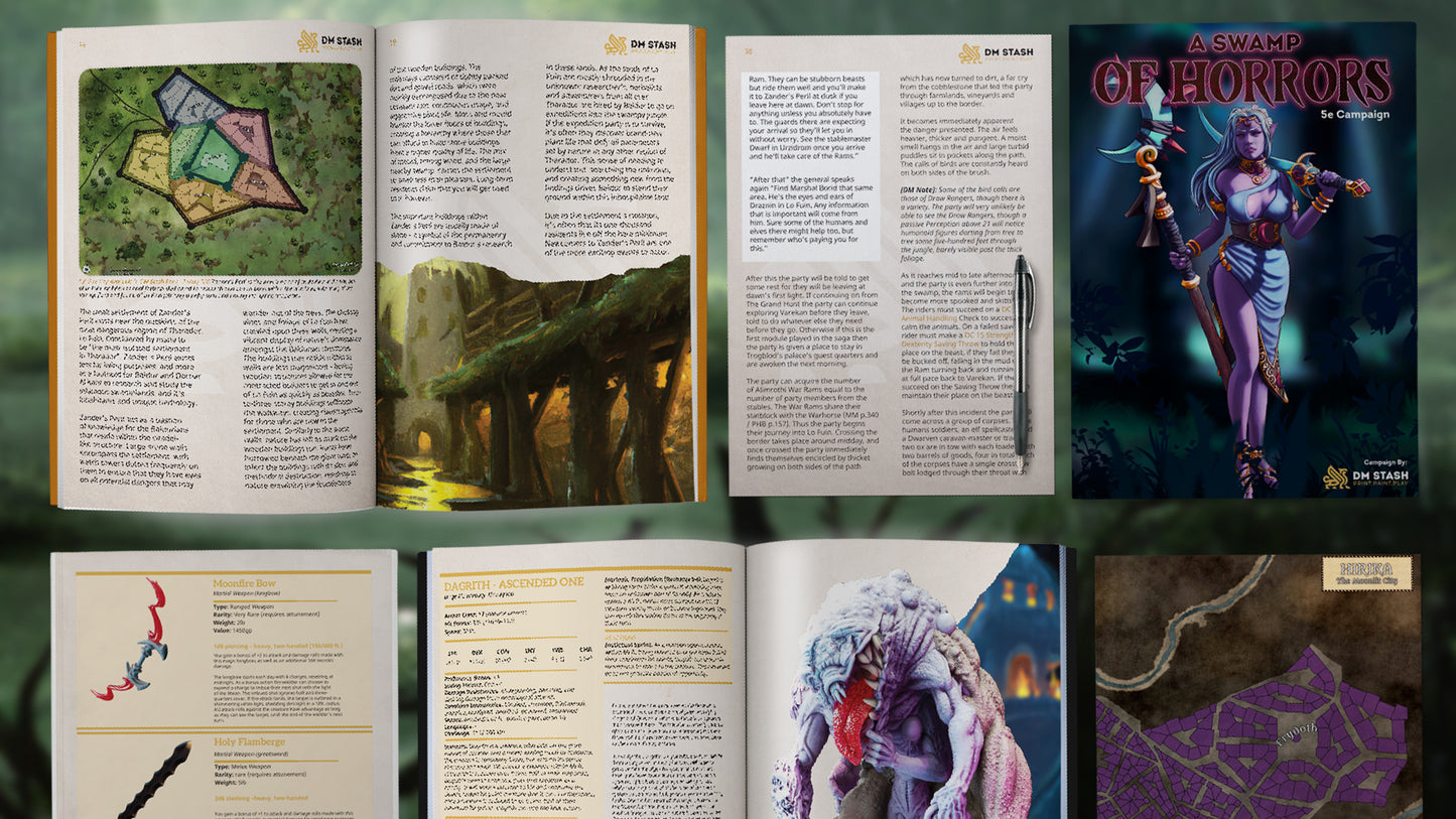 A Swamp of Horrors Campaign Module Book