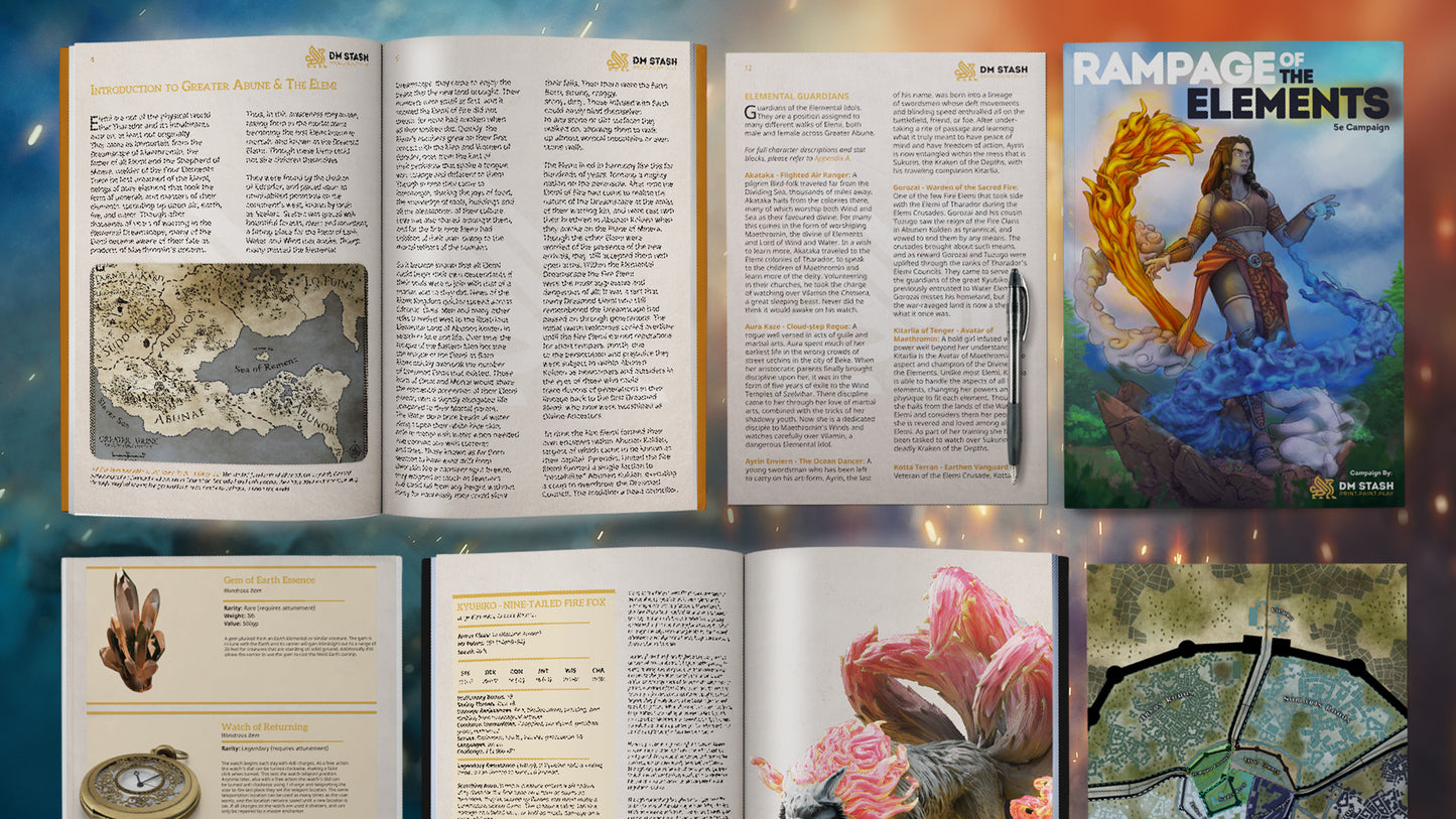 Rampage of the Elements Campaign Module Book
