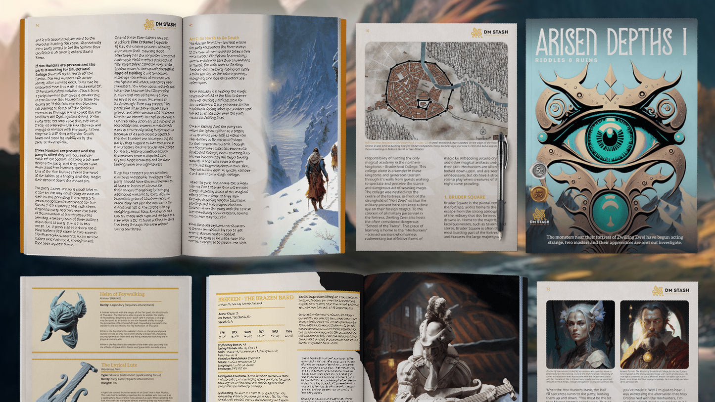 Arisen Depths Part 1: Riddles and Ruins Campaign Module Book