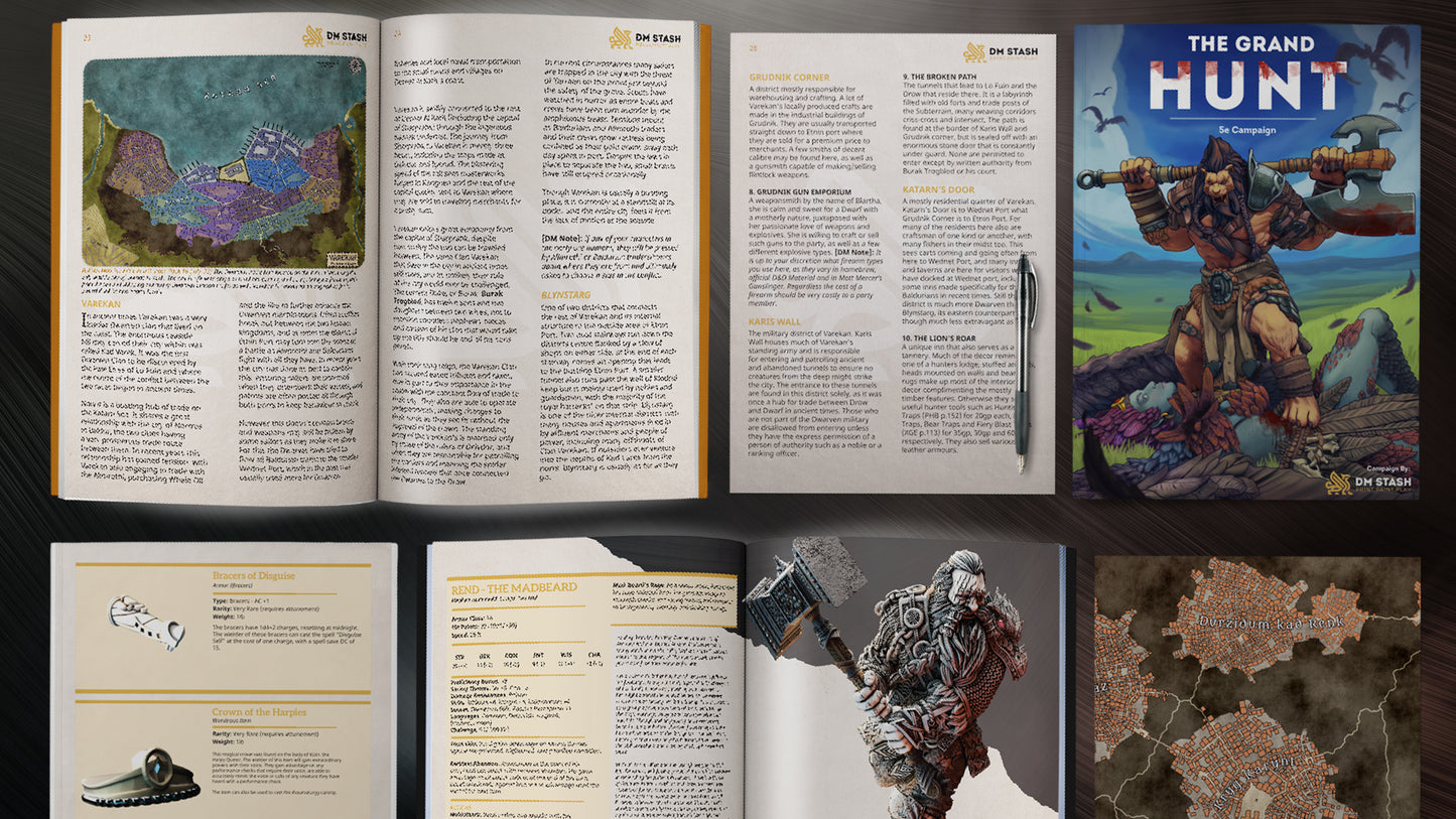 The Grand Hunt Campaign Book Module