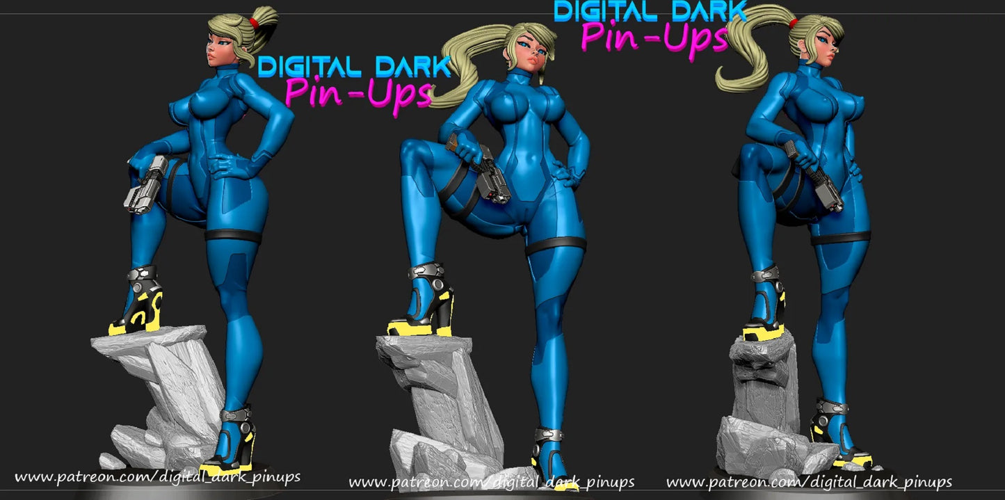 Metro Bounty Hunter NSFW Pin Up Statuette