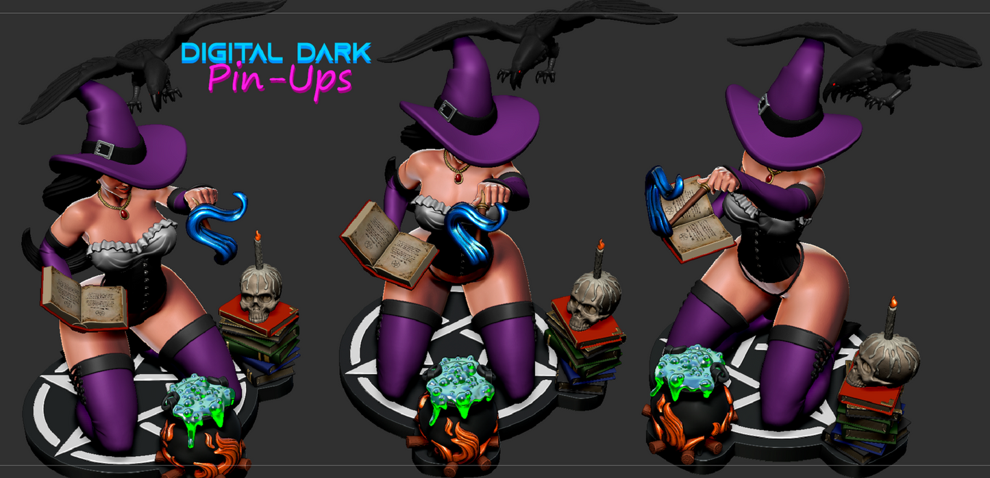 Witch NSFW Pin Up Statuette