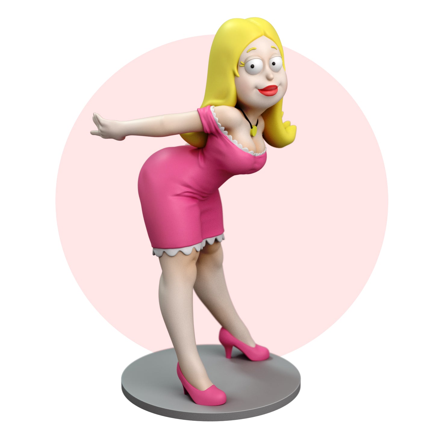 Fanart Blond Housewife PinUp Statuette