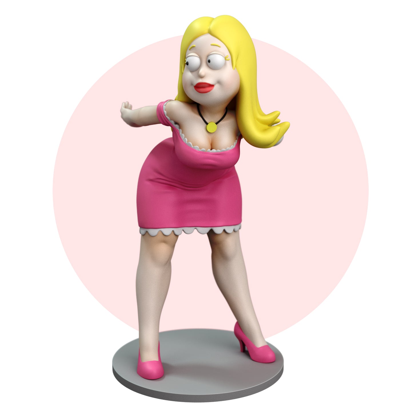 Fanart Blond Housewife PinUp Statuette