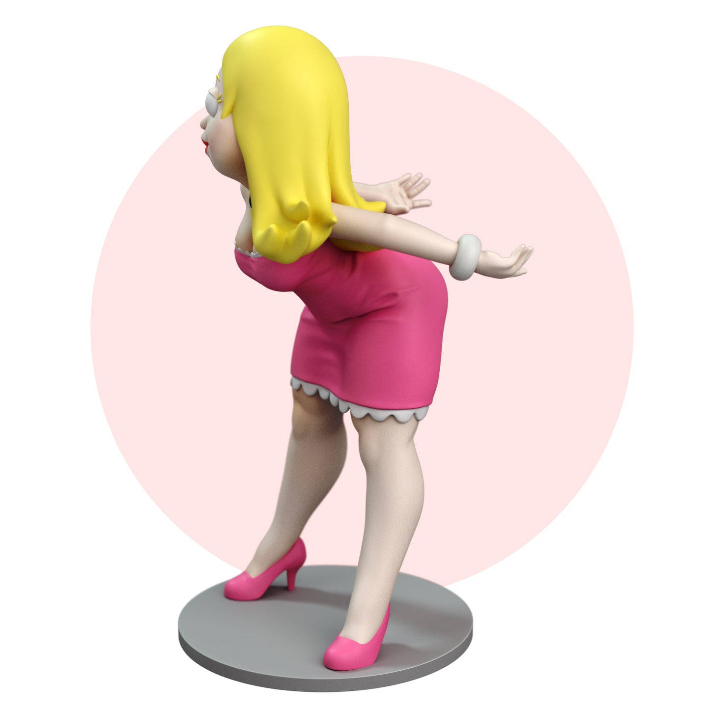 Fanart Blond Housewife PinUp Statuette