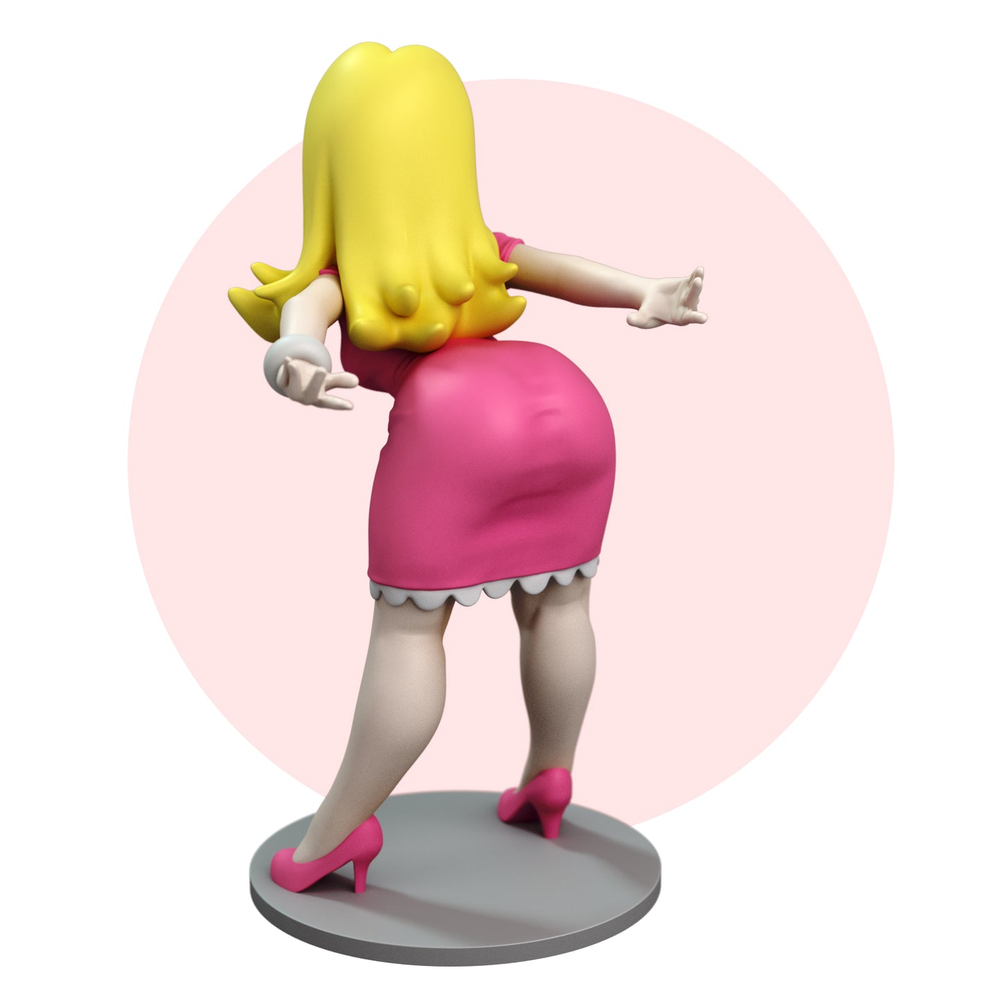 Fanart Blond Housewife PinUp Statuette