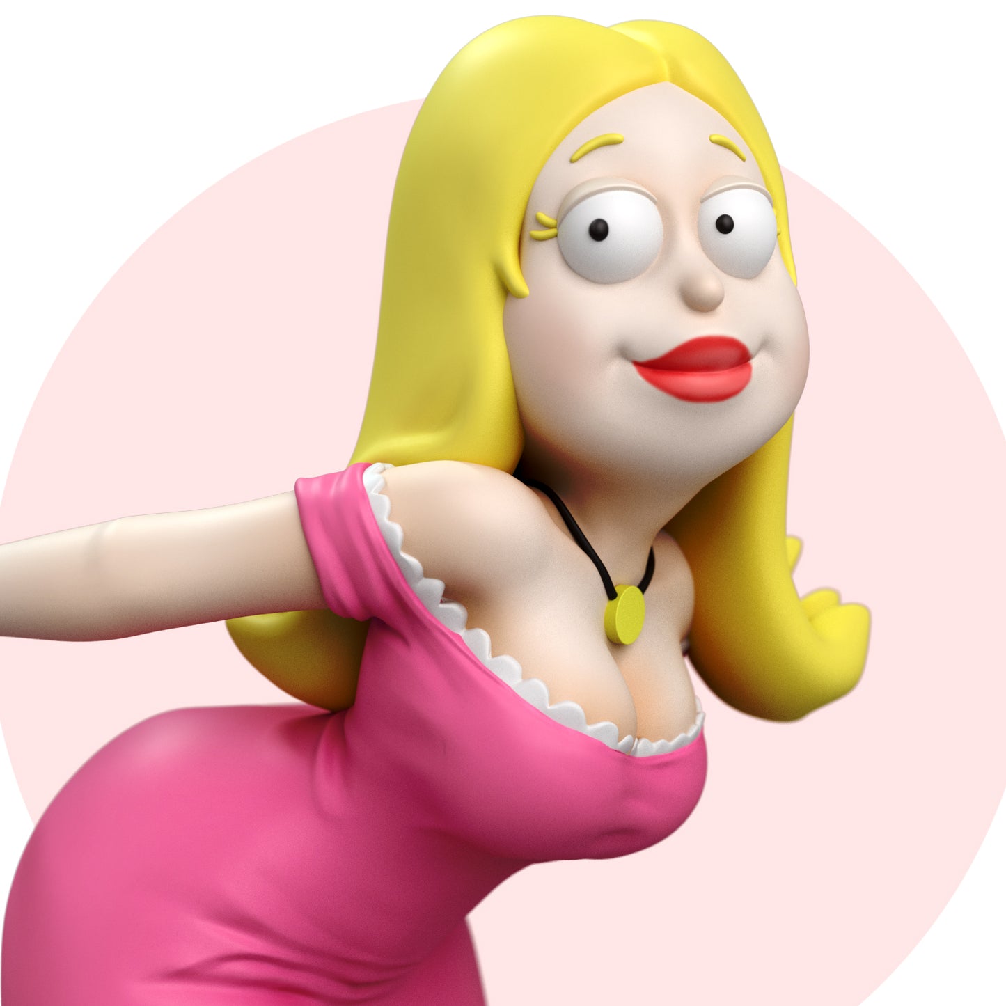 Fanart Blond Housewife PinUp Statuette