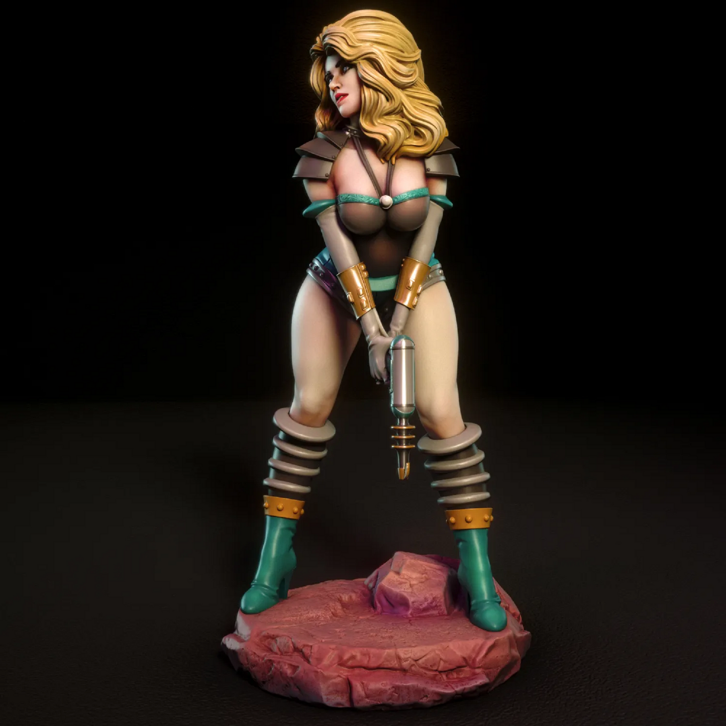 Janet Retro Space Explorer Pinup Statuette