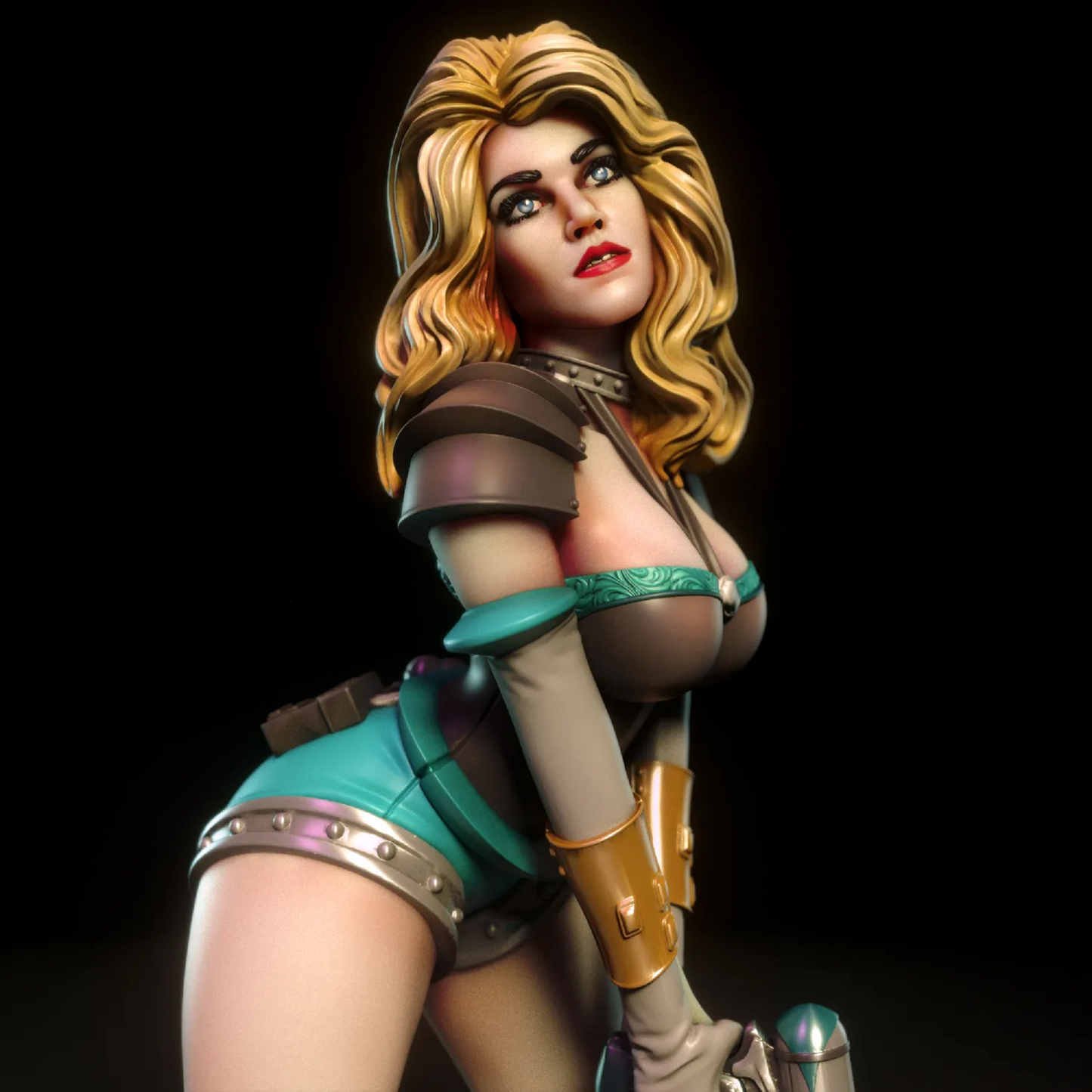 Janet Retro Space Explorer Pinup Statuette