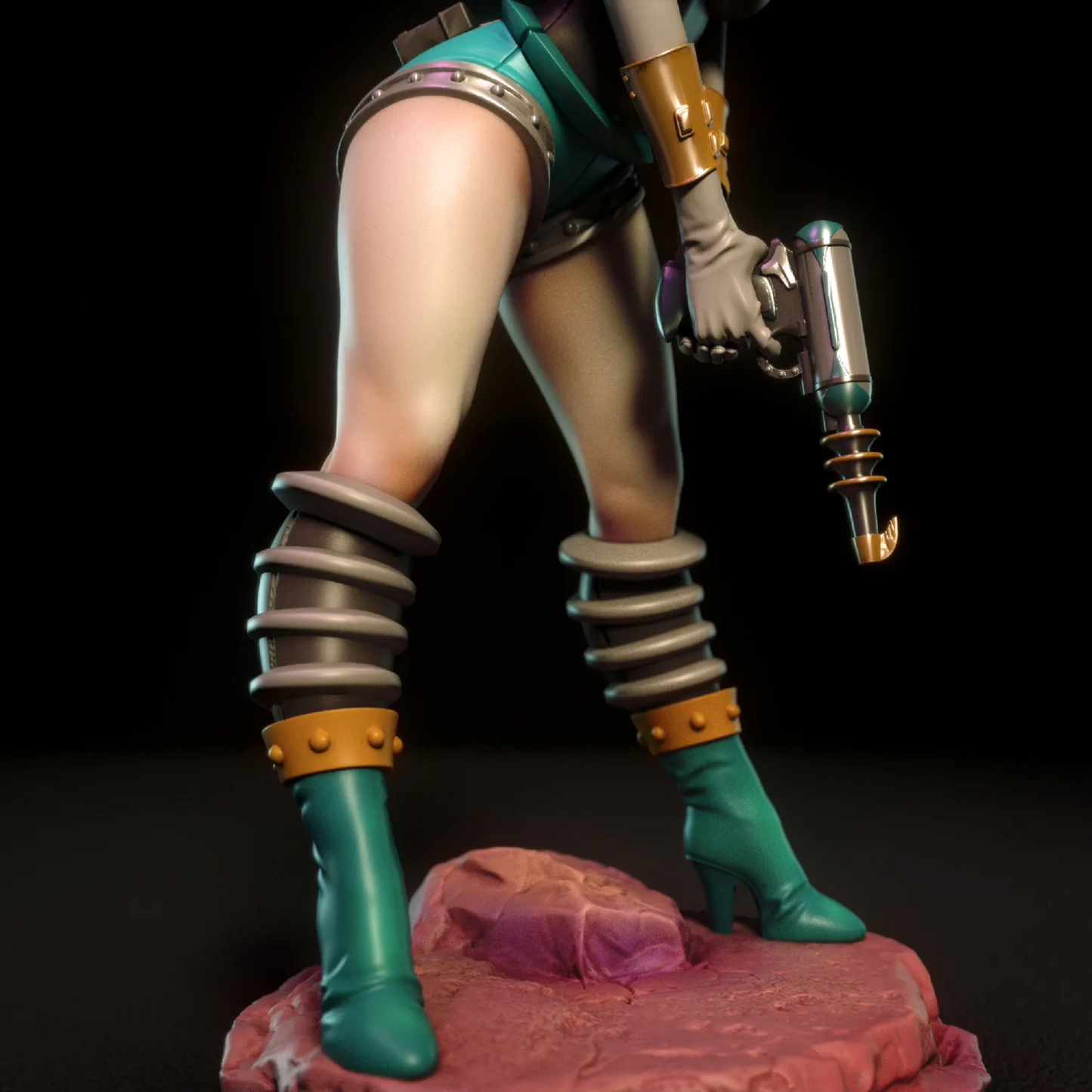 Janet Retro Space Explorer Pinup Statuette