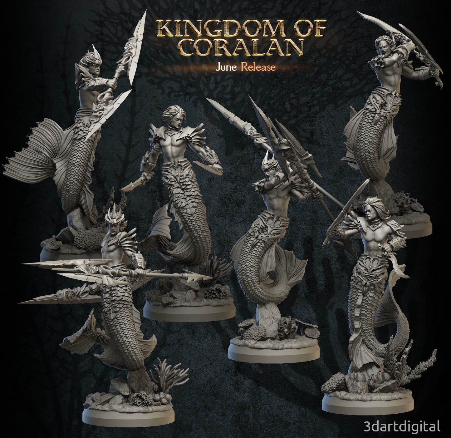 Merfolk, Male Kitbash Set