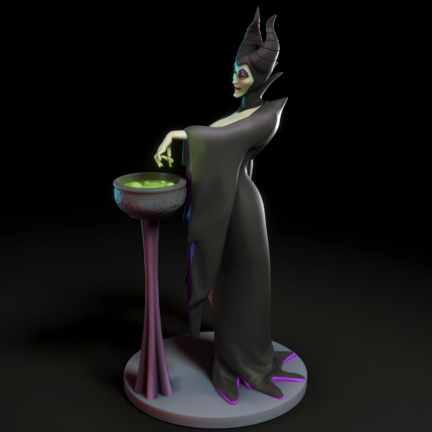 Fanart Evil Witch PinUp Statuette