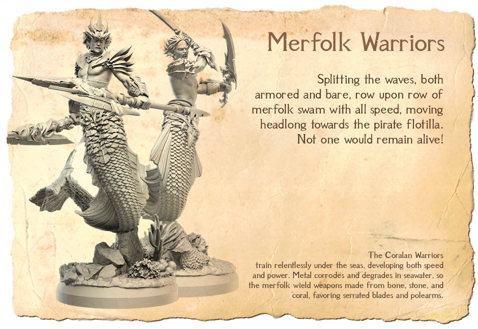 Merfolk, Male Kitbash Set