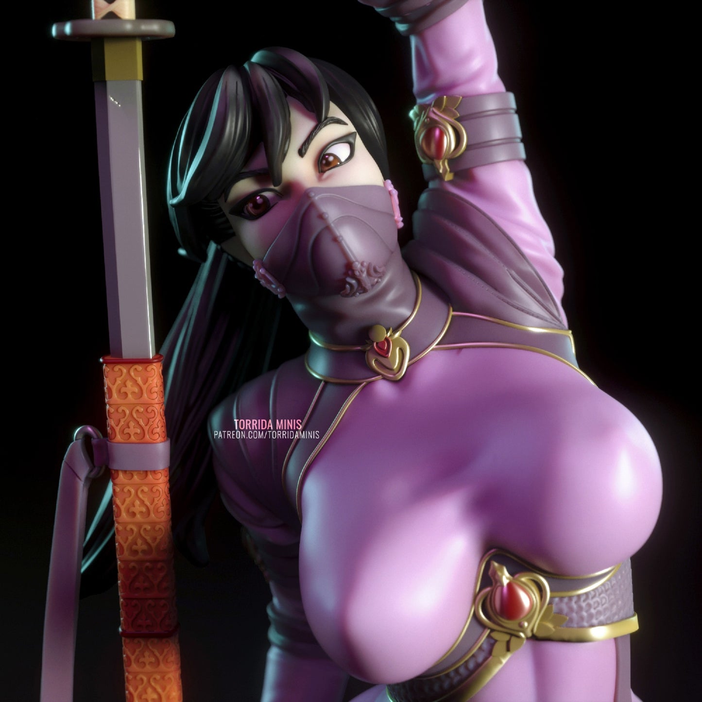 Sara the Kunoichi Pinup Statuette