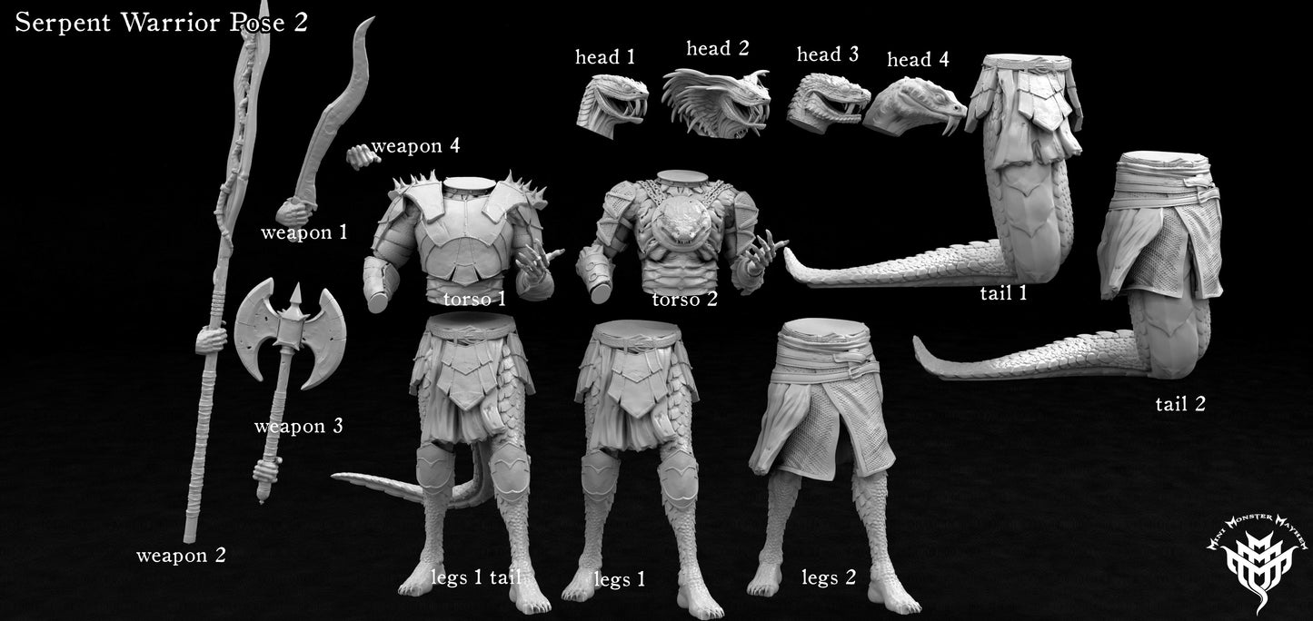 Snake Folk, Male Kitbash Set 2