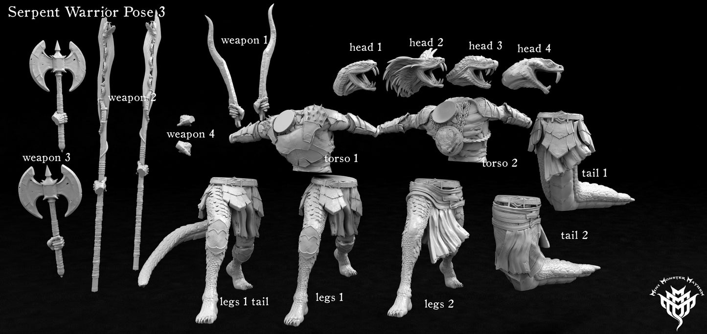 Snake Folk, Male Kitbash Set 3