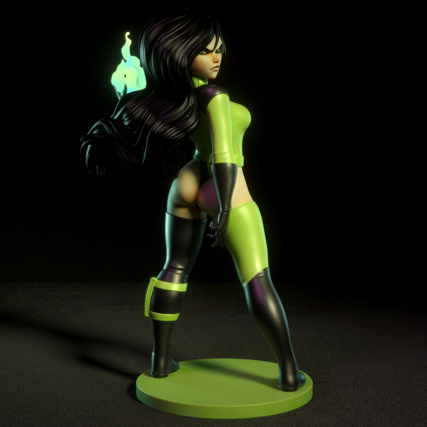 Fanart Green Supervillain Pinup Statuette