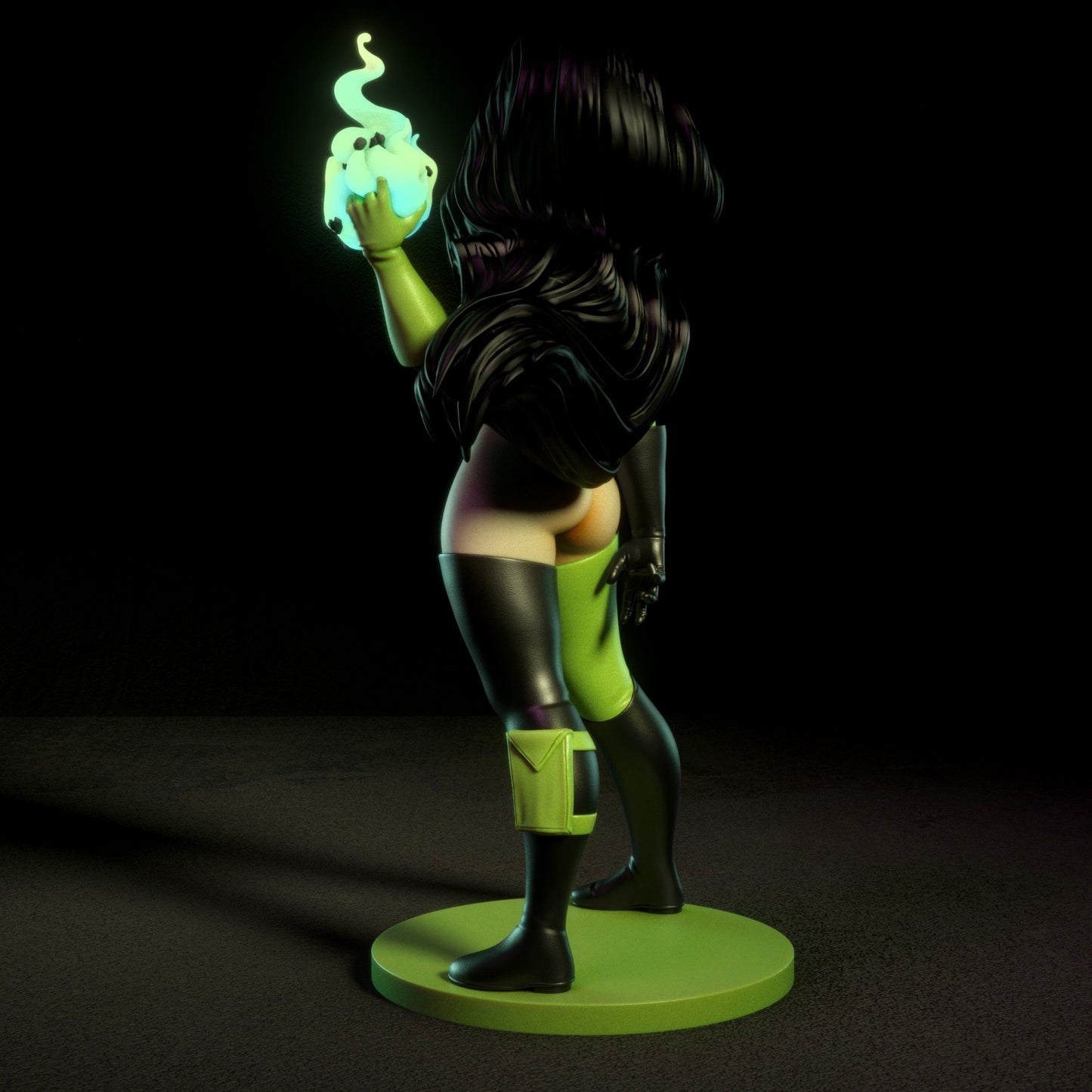 Fanart Green Supervillain Pinup Statuette