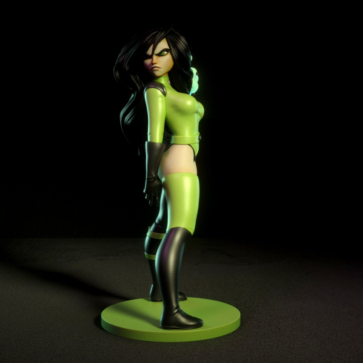 Fanart Green Supervillain Pinup Statuette