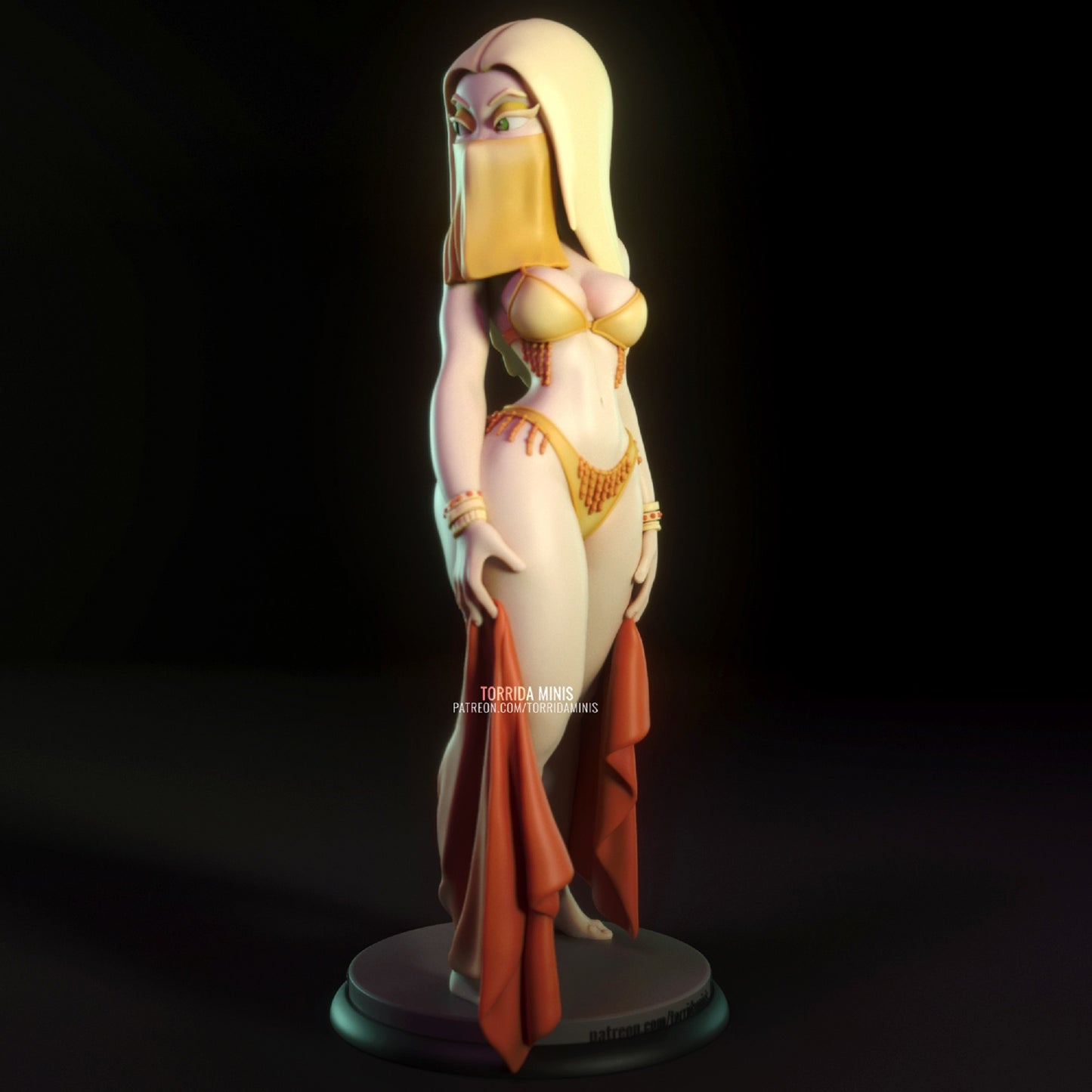 Yellow Sorceress Pinup Statuette