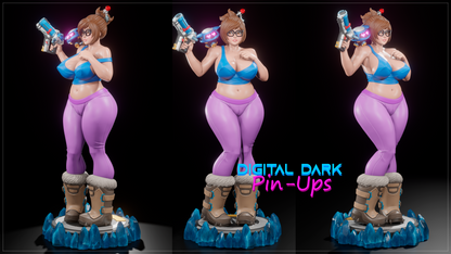 Ice Scientist Pin up Figurine