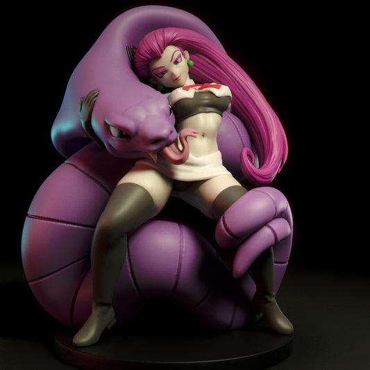 Fanart Trainer and Serpent NSFW Statuette