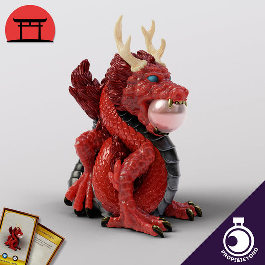 Pearlmaking Dragon Figurine