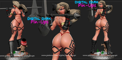 Amazon Pinup Statuette