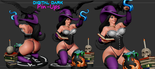 Witch NSFW Pin Up Statuette