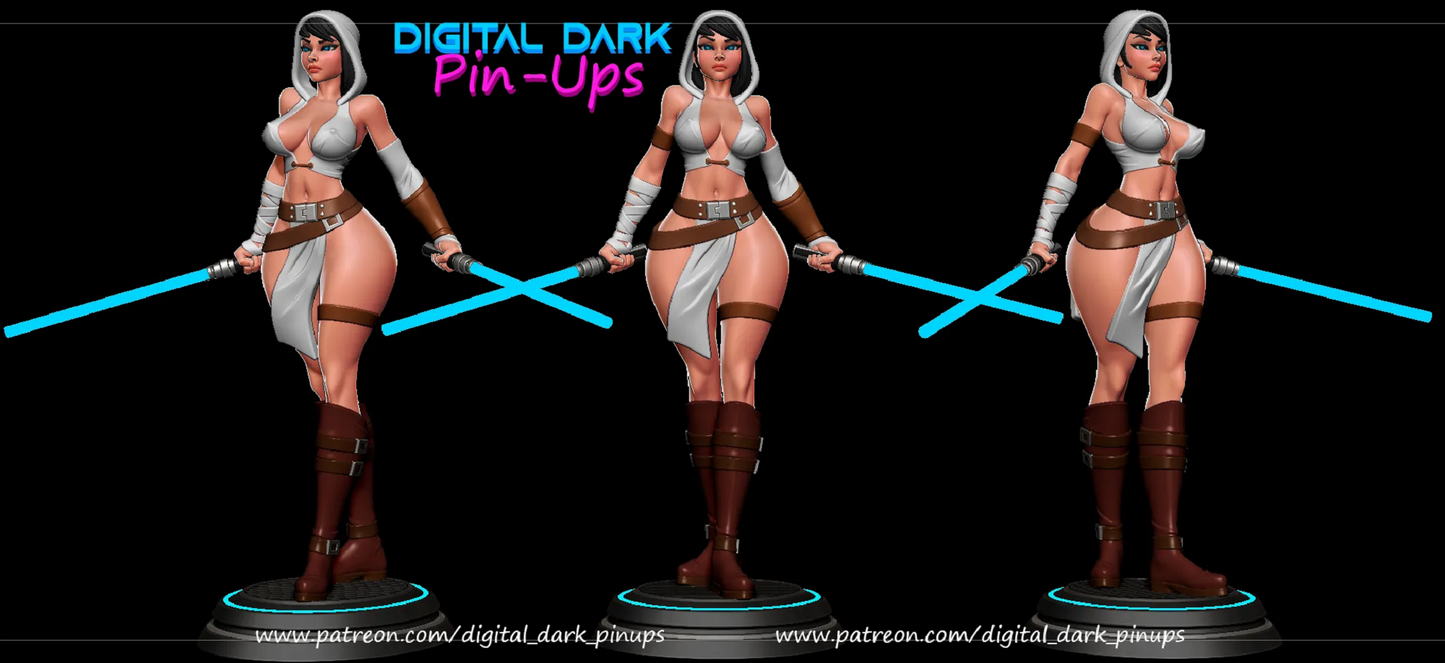 Jedi and Sith Girl NSFW Pin Up Statuette