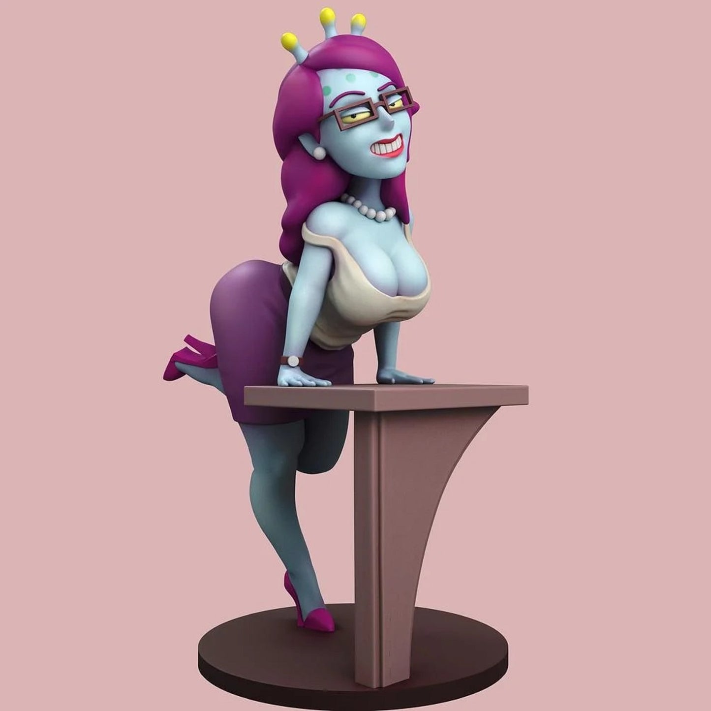 Alien Secretary NSFW Pinup Statuette