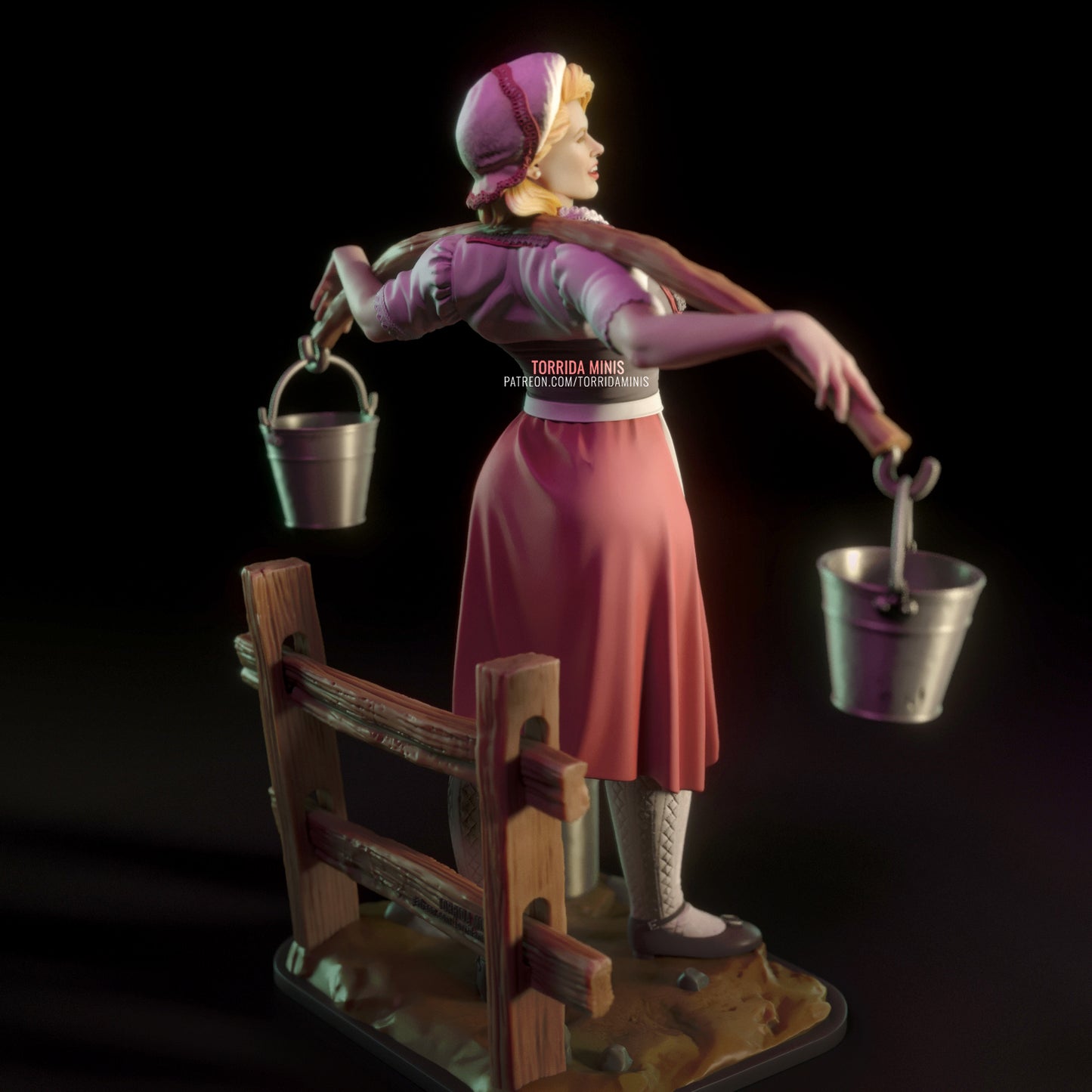 Anna the Milk Maid Pinup Statuette