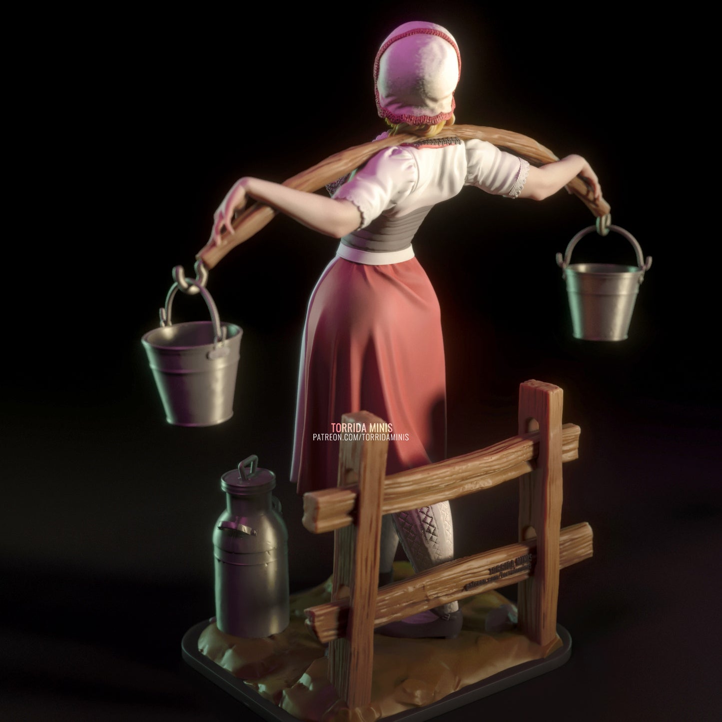 Anna the Milk Maid Pinup Statuette