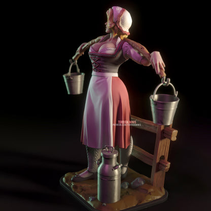 Anna the Milk Maid Pinup Statuette