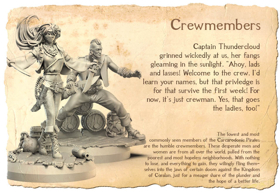 Pirate Crewmember, Male Kitbash Set