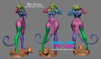 Egyptian Catgirl Pinup Statuette