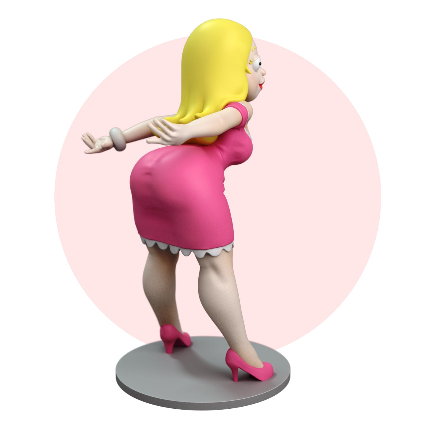 Fanart Blond Housewife PinUp Statuette