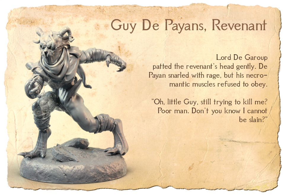 Guy de Payans, Revenant