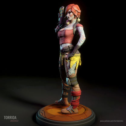 Fanart Lady Fire Bird Figurine